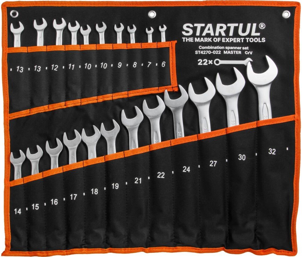 Набор ключей Startul ST4270-022 (22 предмета)