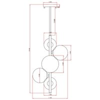 Подвесная люстра Moderli Renny V10795-5P