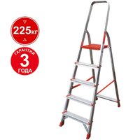 Лестница-стремянка Новая высота NV 311 алюминиевая профессиональная 5 ступеней
