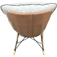 Кресло-качалка Mio Tesoro Монга-2 (бежевый/коричневый)