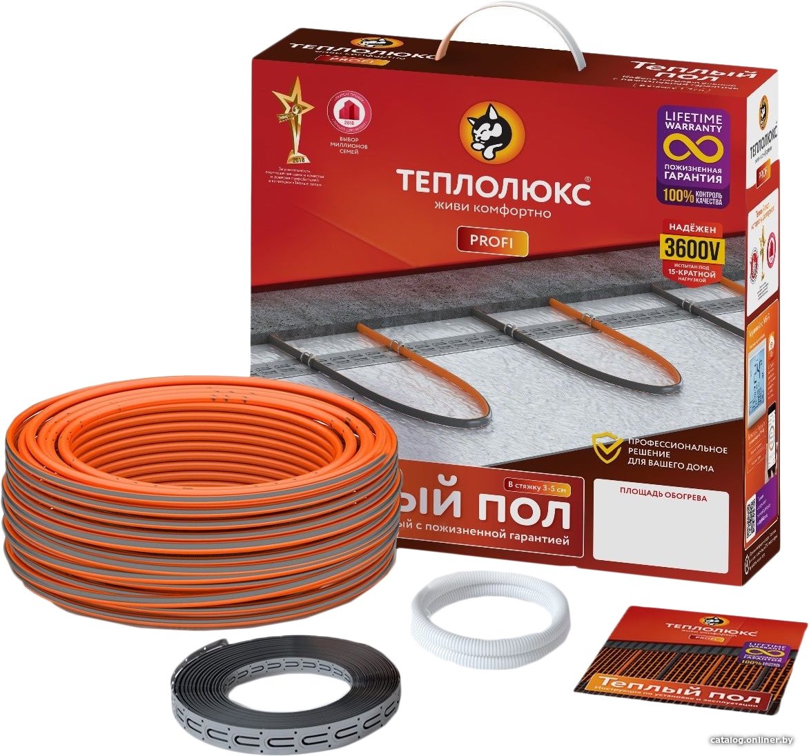

Нагревательный кабель Теплолюкс Profi Roll-2700 153 м 2700 Вт
