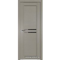 Межкомнатная дверь ProfilDoors 2.75XN R 70x200 (стоун, стекло черный триплекс)