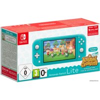 Игровая приставка Nintendo Switch Lite бирюзовый + Animal Crossing: New Horizons + 3 м. NSO