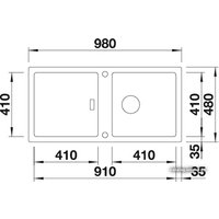 Кухонная мойка Blanco Adon XL 6 S (белый) [519621]