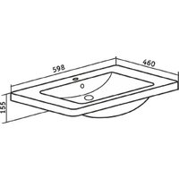 Умывальник Runo Omega 60