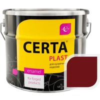 Эмаль Certa Plast RAL3005 10 кг (полуглянцевый вишневый)