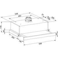 Кухонная вытяжка ZorG Slim 850 60 S (белый)