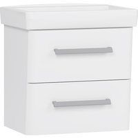  Belux Тумба под умывальник Портленд НП 55-02 (1, белый глянцевый)