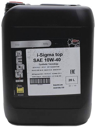 

Моторное масло Eni i-Sigma top 10W-40 20л