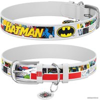 Ошейник Wau Dog Design Бэтмен 1 0012-1003-15 (белый)