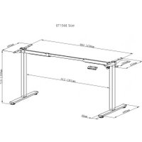 Стол для работы стоя Smartstol Optimal 140x80 (белый/белый) в Витебске