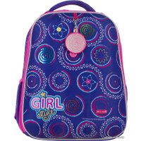 Школьный рюкзак Mike&Mar Узор (темно-синий/розовый)