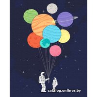 Картина по номерам PaintBoy Шарики в Космосе G534