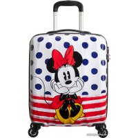 Чемодан-спиннер American Tourister Disney Legends Minnie Blue Dots 55 см