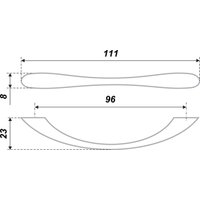 Ручка мебельная Boyard RS028GP.3/96