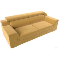 Диван Лига диванов Лига-003 117113 (микровельвет желтый)