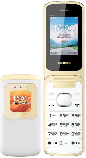 

Телефон TeXet TM-325 (молочный белый)