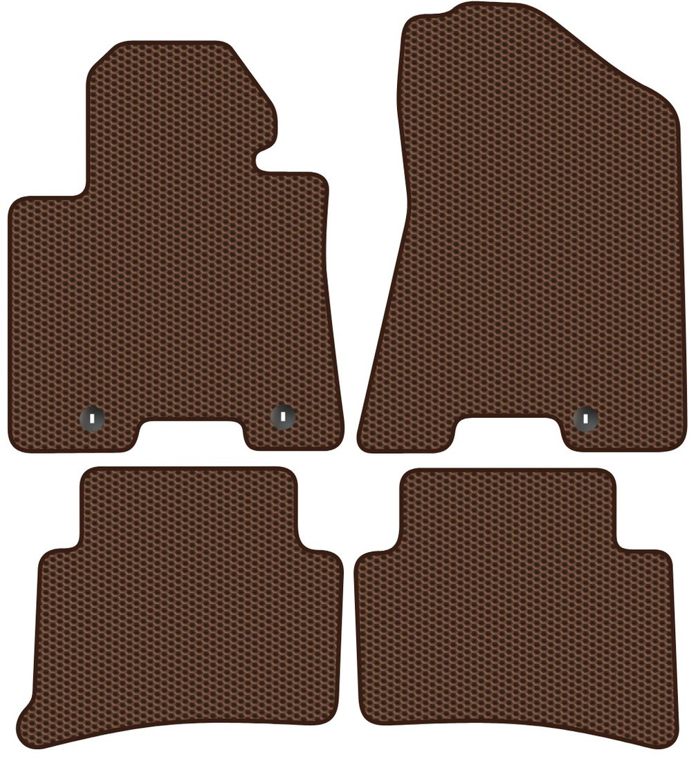 

Комплект ковриков для авто Alicosta Kia Sportage IV (suv / QL) 2016 - 2019 (коричневый, сота)