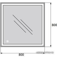  BelBagno Зеркало SPC-GRT-800-800-LED-TCH