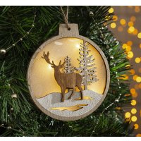 Елочная игрушка Luazon Величавый Олень в лесу 4364318