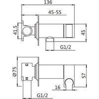 Гигиенический душ Shevanik S147C (белый)
