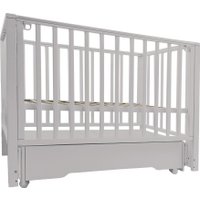 Классическая детская кроватка Sweet Baby Vittoria с маятником и ящиком (теплый кашемир)