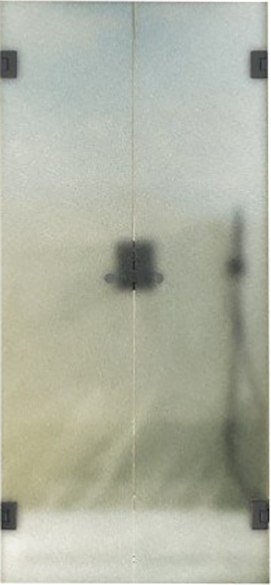 

Душевая дверь MaybahGlass 195x141 MGD-473-6 (сатин стекло/черный)