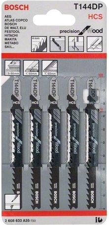 

Набор пильных полотен Bosch T144DP 2608633A35 (5 шт)