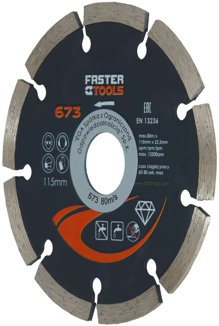 

Отрезной диск алмазный Faster Tools 676