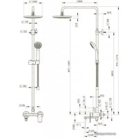Душевая система  Bravat Opal F6125183CP-A1-RUS
