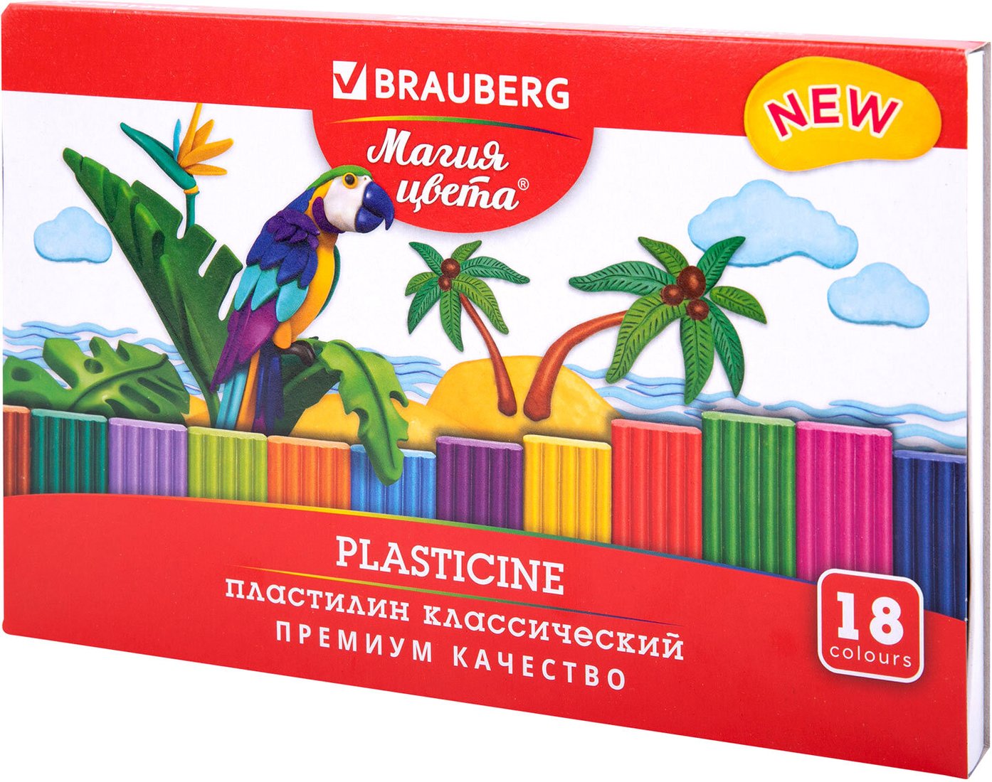 

Пластилин BRAUBERG Магия цвета New 106427 (18 цв)