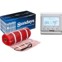 Нагревательный мат Sundays 1350Вт (9м2, с терморегулятором)