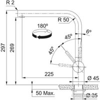 Смеситель Franke Atlas Neo 115.0681.241 (золотая шампань)