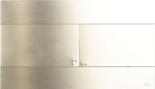 

Панель смыва OLI Slim 888561 INOX (белое золото)