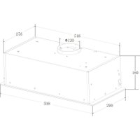 Кухонная вытяжка ZorG Adel 1030 60 S-GC (белый)