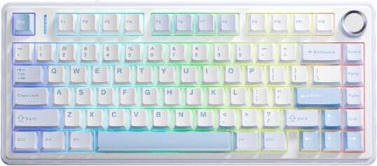 

Клавиатура AULA F75 (белый/голубой/сиреневый, Leobog Reaper, без кириллицы)