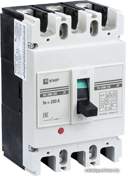 Выключатель автоматический EKF Basic ВА-99М 250160А 3P 35кА mccb99-250-160m