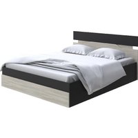 Кровать PROxSON Milton с ПМ 140x200 (черный/ясень шимо светлый)