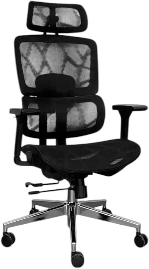 Офисное кресло SitUp Garfild Lux Chrome (сетка Black/сетка Black)