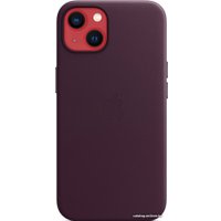 Чехол для телефона Apple MagSafe Leather Case для iPhone 13 (темная вишня)