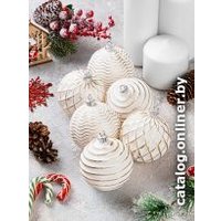 Елочная игрушка Elan Gallery Винтажные 970088 (шампань с эффектом старины)