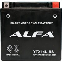 Мотоциклетный аккумулятор ALFA YTX14L-BS (14 А·ч)
