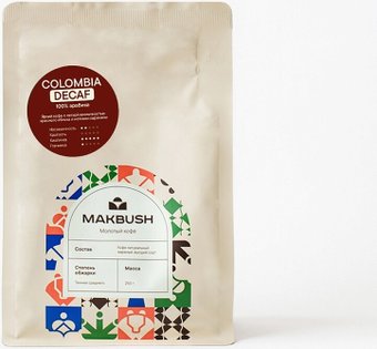 Кофе MakBush Colombia Decaf молотый 250 г