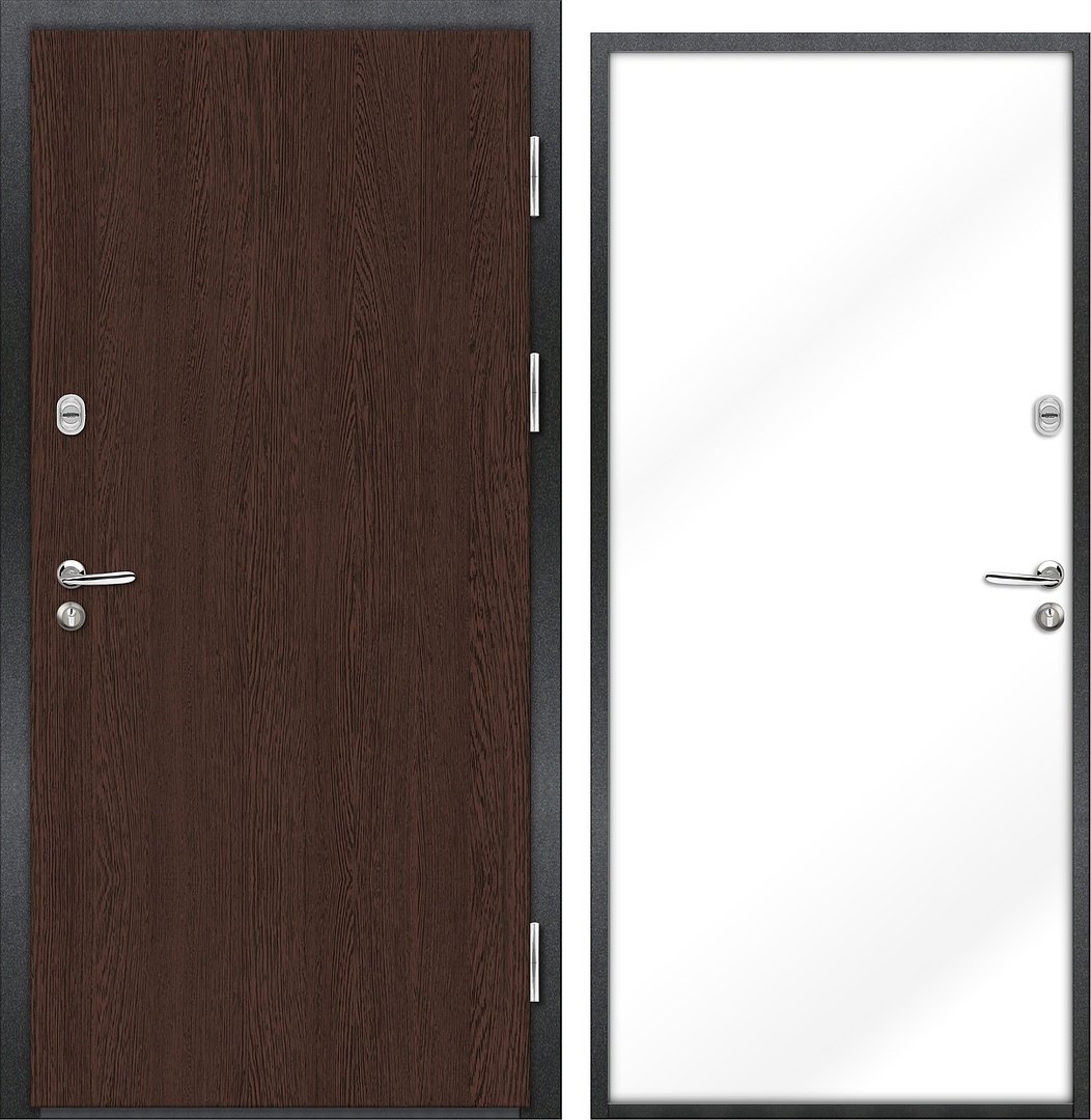 

Металлическая дверь NORD DOORS Норд 70 НР-11Н21Г4-П (правый, венге/белый)