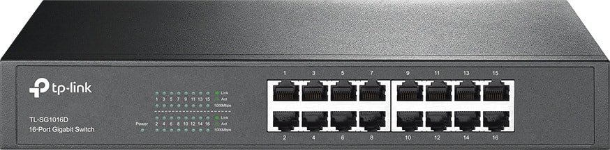 

Неуправляемый коммутатор TP-Link TL-SG1016D