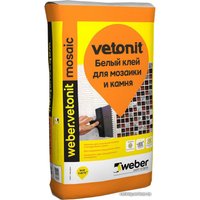 Клей для светлого мрамора и мозаики Weber.Vetonit mosaic 25 кг