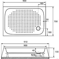 Душевой поддон RGW LUX/TN 70x90