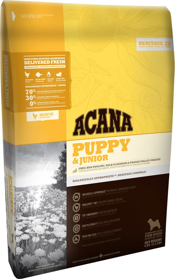 

Сухой корм для собак Acana Puppy & Junior 0.34 кг