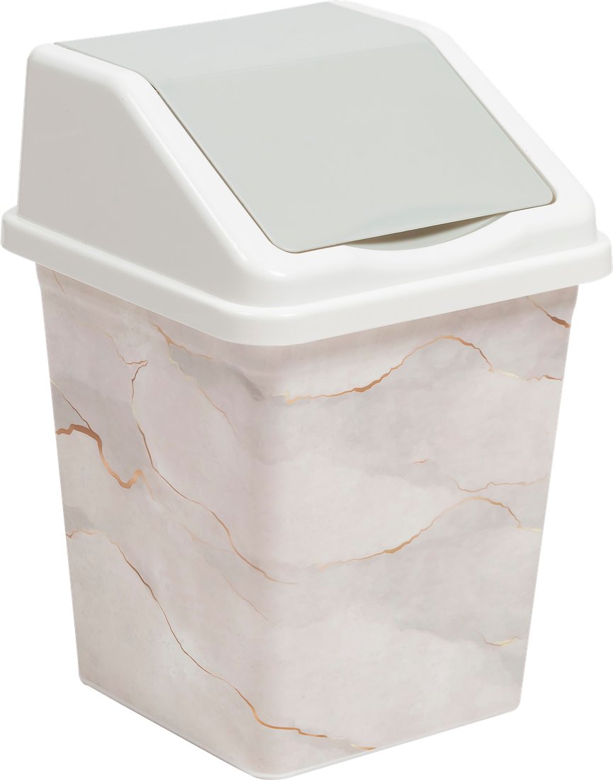 

Мусорное ведро Bradex 941056 (10л, белый мрамор)