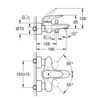 Смеситель Grohe Eurostyle 23726LS3